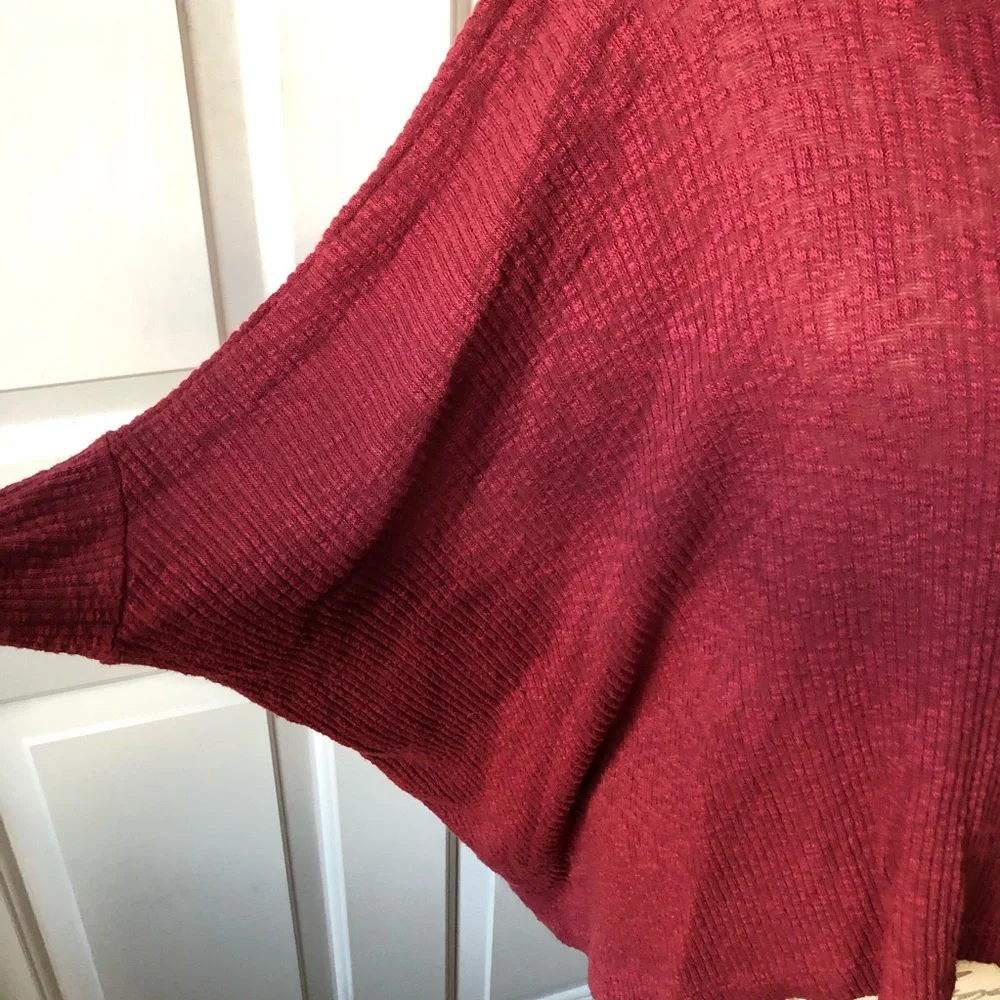 Free People World Traveler Cowl Split Back Sweater
